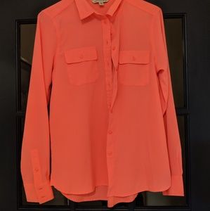 American Eagle Hot Pink Button Up